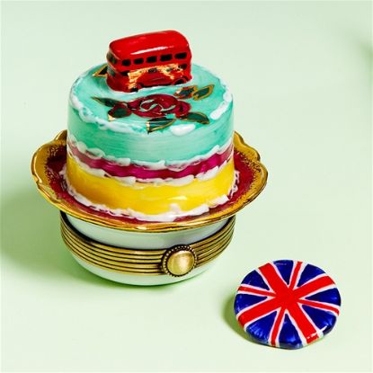 Picture of Limoges London Cake Box with British Flag