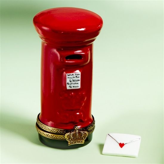 Picture of Limoges British Royal MailBox with Letter
