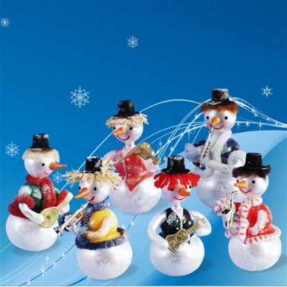 Picture of De Carlini Snowmen Orchestra Ornaments