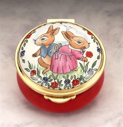 Picture of Two Rabbits English Enamel