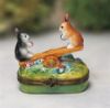 Picture of Limoges See Saw Rabbits Box