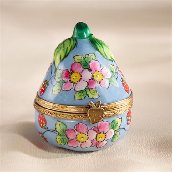 Picture of Limoges Blue Pear with Strawberries Box