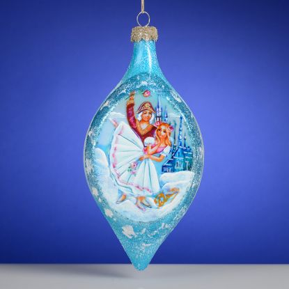 Picture of Nutcracker Russian Glass Christmas Ornament 