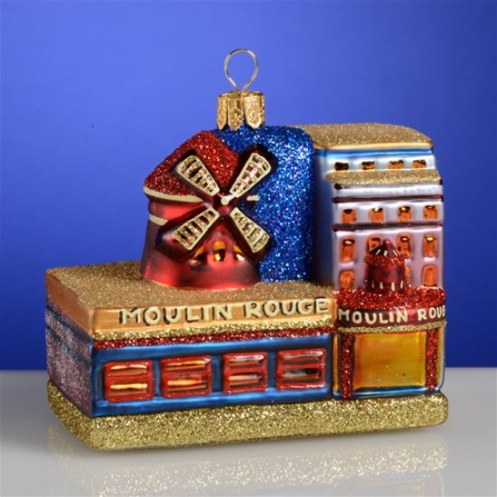 Picture of Moulin Rouge Polish Glass Christmas Ornament