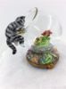 Picture of Limoges Gray Cat  with  Fishbowl Box