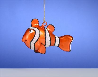 Picture of De Carlini Orange Fish Christmas Ornament