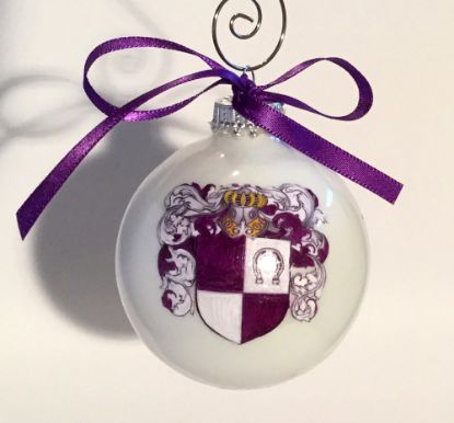 Picture of Cook Crest Glass Christmas Ornament