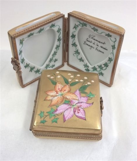 Picture of Limoges Chamart Gold Frame with Flowers Box, Each