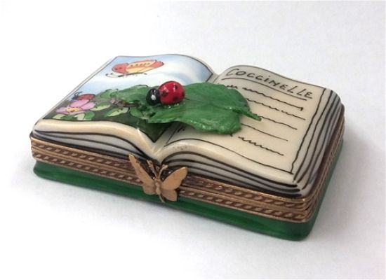 Picture of Limoges Book with Ladybug on Leaf Box