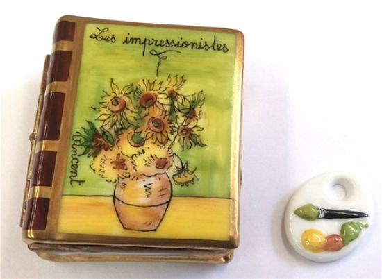 Picture of Limoges Van Gogh Sunflowers Book Box