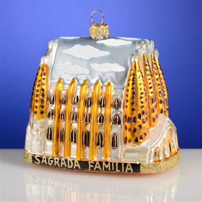 Picture of Sagrada Familia Church Polish Glass Christmas Ornament