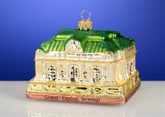 Picture of Grand Central Station Polish Glass Christmas Ornament