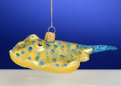 Picture of Stingray Fish Polish Glass Christmas Ornament