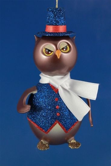 Picture of De Carlini Mr Owl Christmas Ornament 