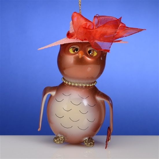 Picture of De Carlini Mrs Owl Christmas Ornament