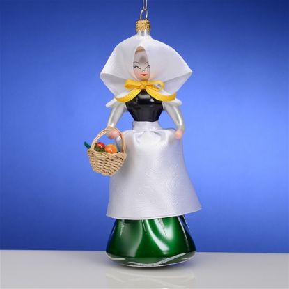 Picture of De Carlini Pilgrim Lady Italian Christmas Ornament