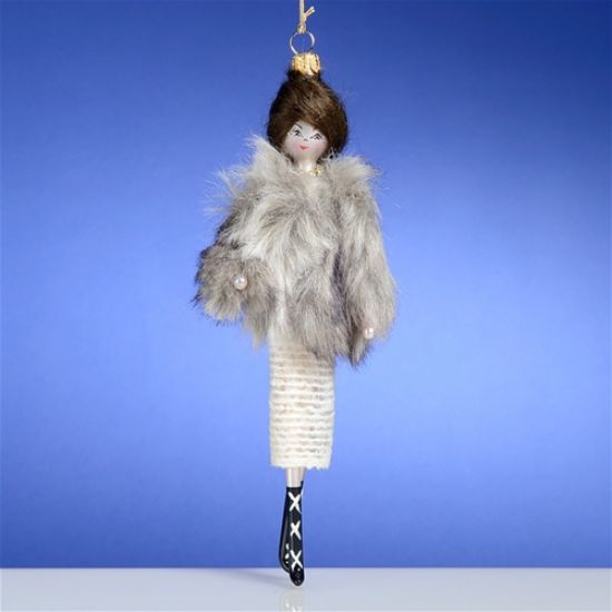 Picture of De Carlini Lady in Jacket and Boots Christmas Ornament
