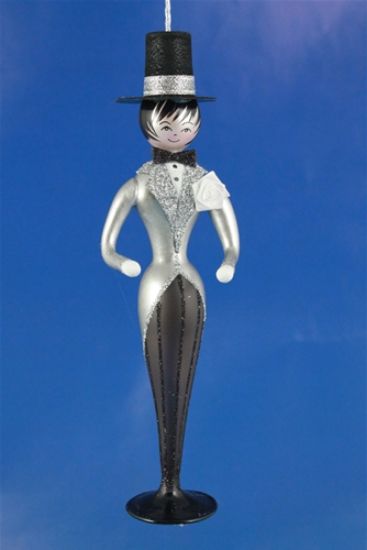 Picture of De Carlini Silver Groom Christmas Ornament