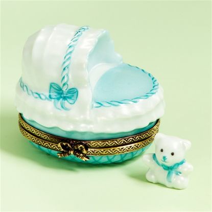 Picture of Limoges Baby Boy Crib Box with Teddy