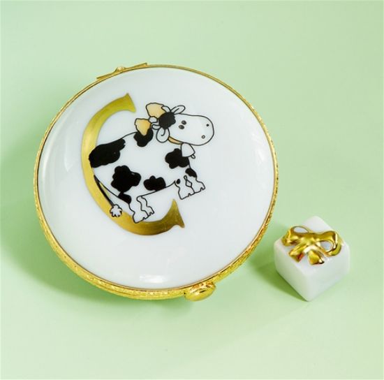 Picture of Limoges Cow C Box with Gift
