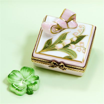 Picture of Limoges Lily of the Valley Box with Clover