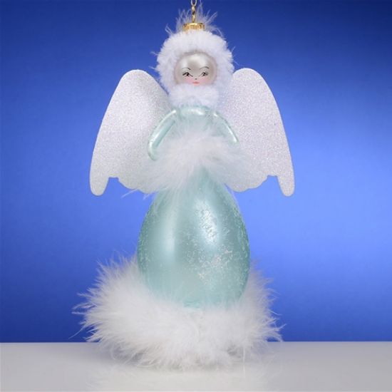 Picture of De Carlini Blue Celestial Angel Christmas Ornament