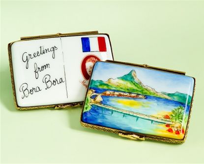Picture of Limoges Bora Bora Postcard Box