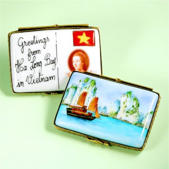 Picture of Limoges Vietnam Postcard Box