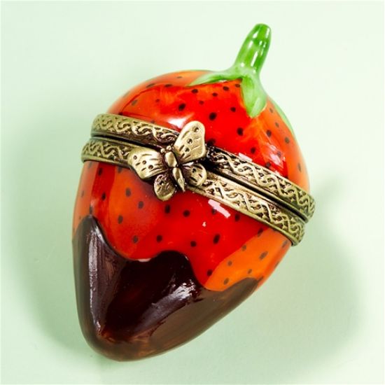 Picture of Limoges Strawberry with Chocolate Box