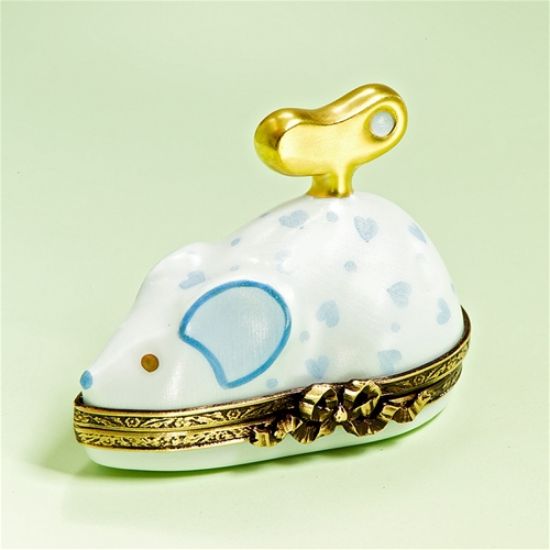 Picture of Limoges Blue Baby Wind Up Mouse