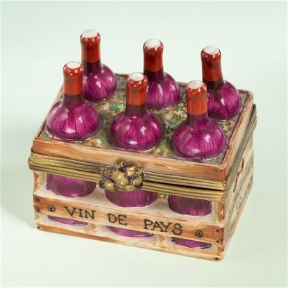 Picture of Limoges 6 Bottles Red Wine Crate Box