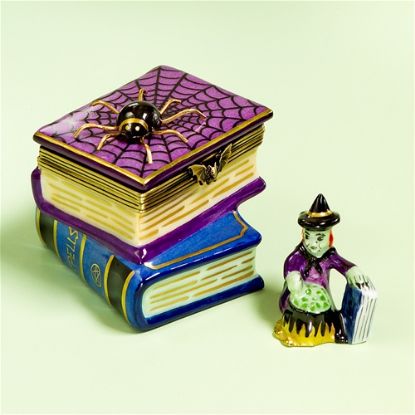 Picture of Limoges Books of Spells Box with Witch
