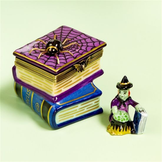 Picture of Limoges Books of Spells Box with Witch