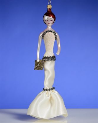 Picture of De Carlini Lady in Designer Long Tube Dress Ornament
