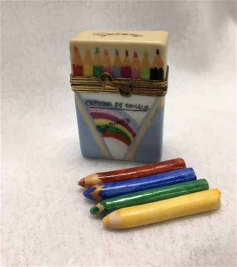 Picture of Limoges Crayons de Couleur Pencil Box with Pencils 