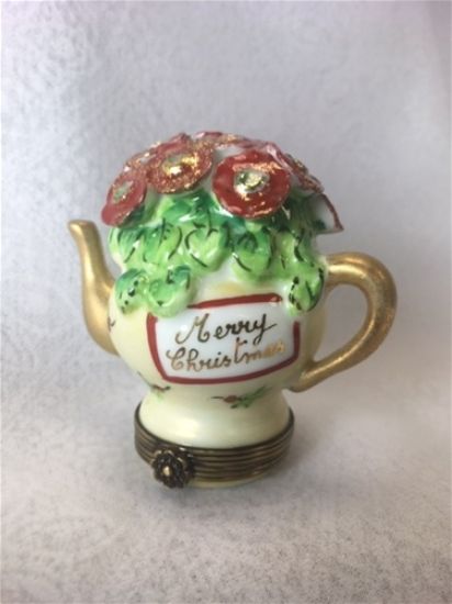 Picture of Limoges Merry Christmas Teapot Box
