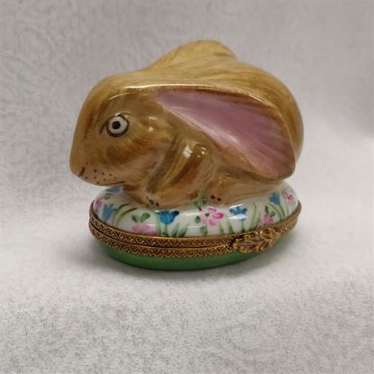 Picture of Limoges Brown Rabbit Big Ears Box