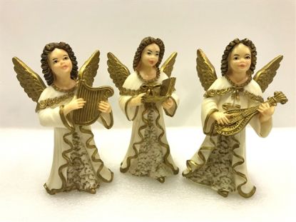 Picture of Italian Handpainted Trio of Angels