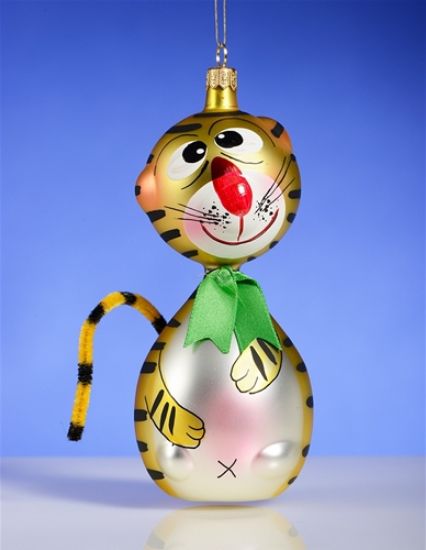 Picture of De Carlini Vintage Tiger Christmas Ornament