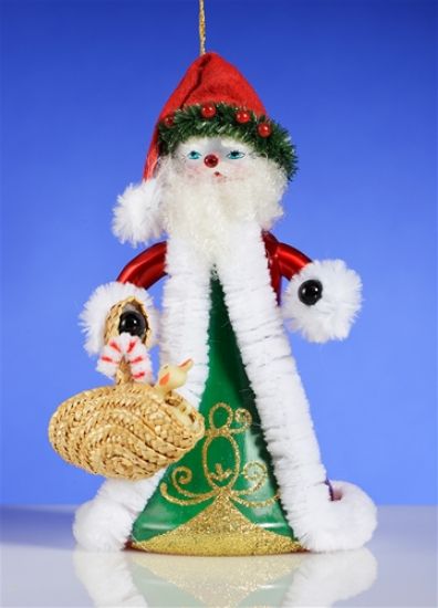 Picture of De Carlini Santa with Bag  Christmas Ornament