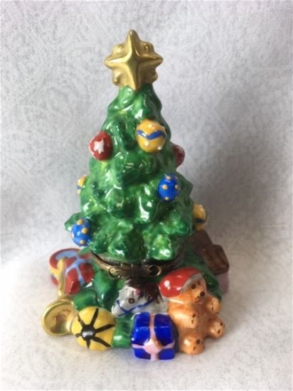 Picture of Limoges Christmas Tree with Toys and Gifts Box