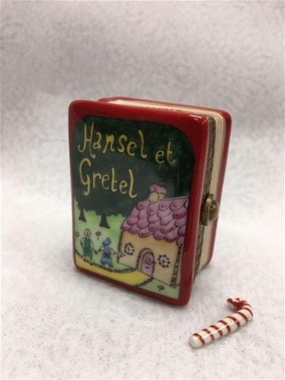 Picture of Limoges Hansel and Gretel Book Box with Candycane