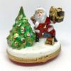 Picture of Limoges Santa with Christmas Tree and Gift Box 