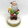 Picture of Limoges Santa with Yellow Bag of Toys Box