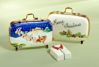 Picture of Limoges Merry Christmas Suitcase Box with Shirts, Each.