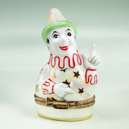 Picture of Limoges Red and Green Jester Box