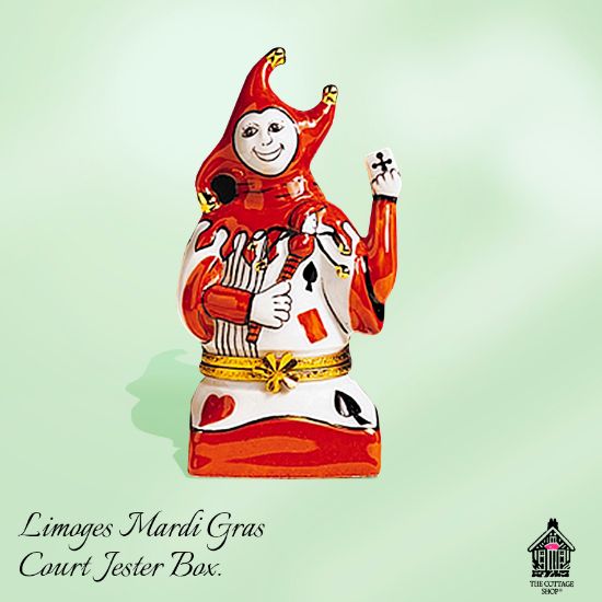 Picture of Limoges Jester with Cards Box