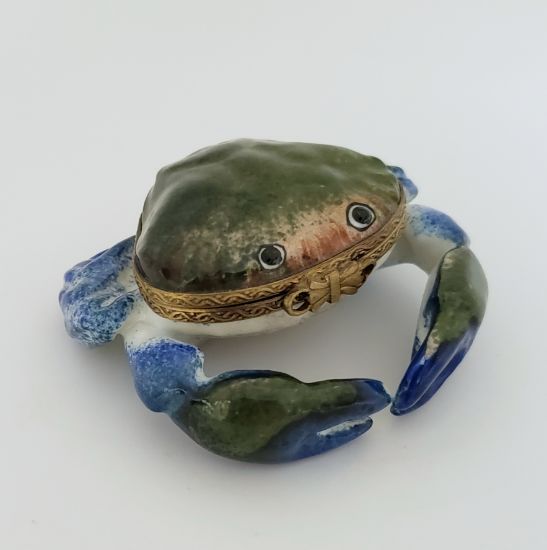 Picture of Limoges Blue Green Crab Box