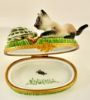 Picture of Limoges  Siamese Cat  with Turtle Box