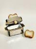 Picture of Limoges Stainless Steel Style Toaster Box with Loose Porcelain Toast